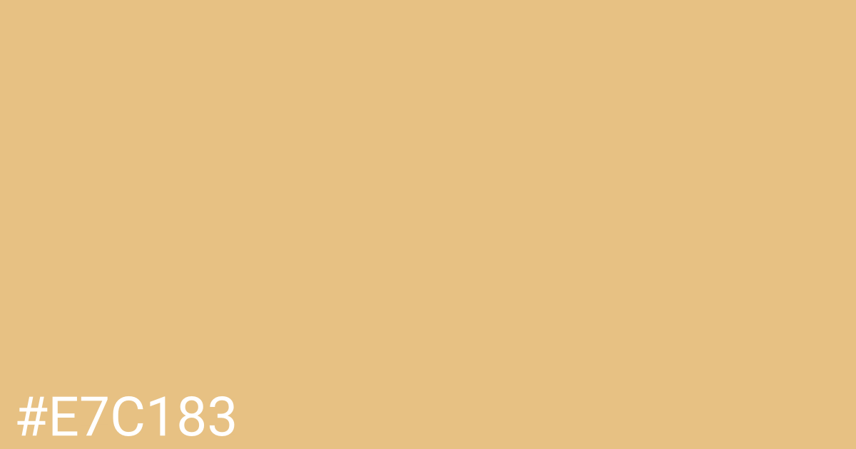 Hex color #e7c183 graphic