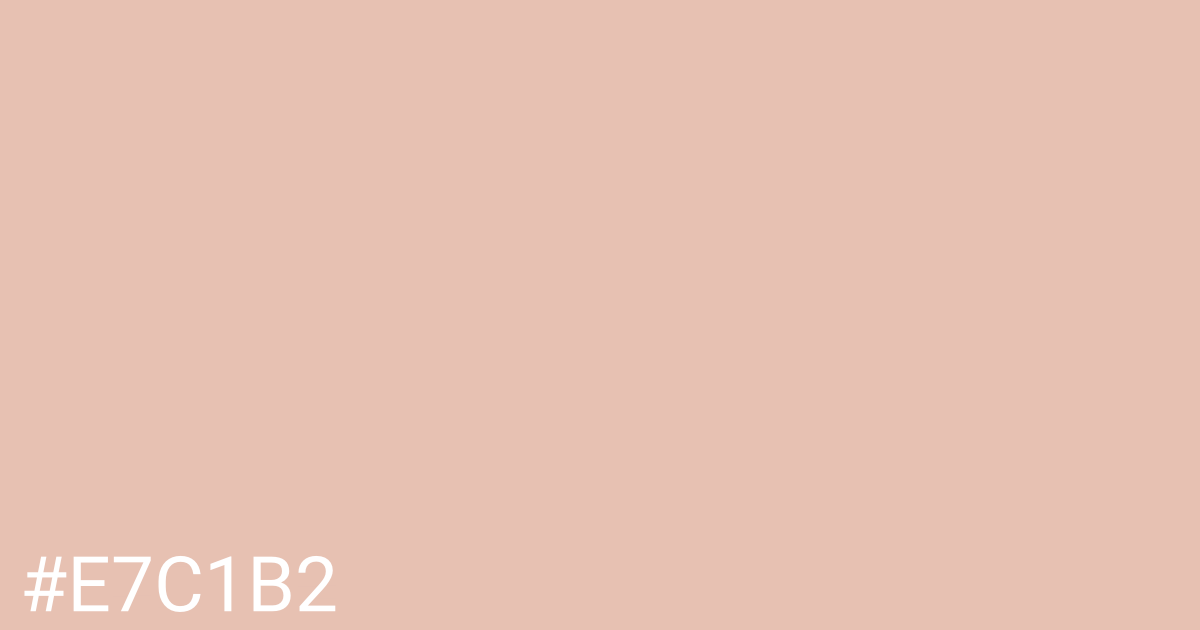 Hex color #e7c1b2 graphic