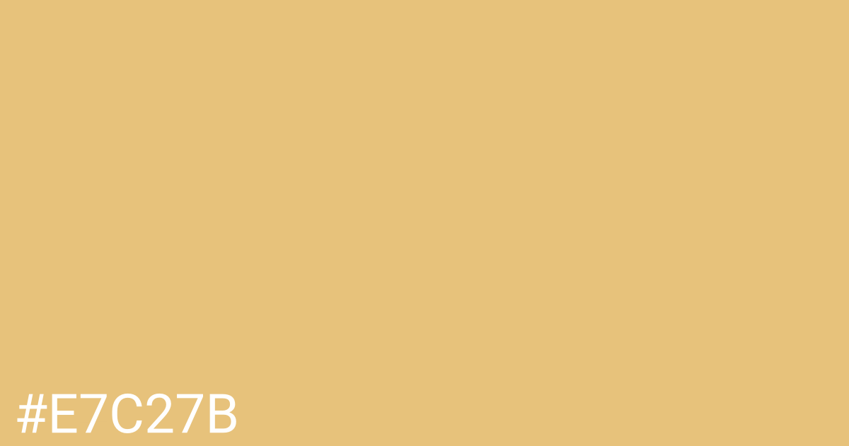 Hex color #e7c27b graphic