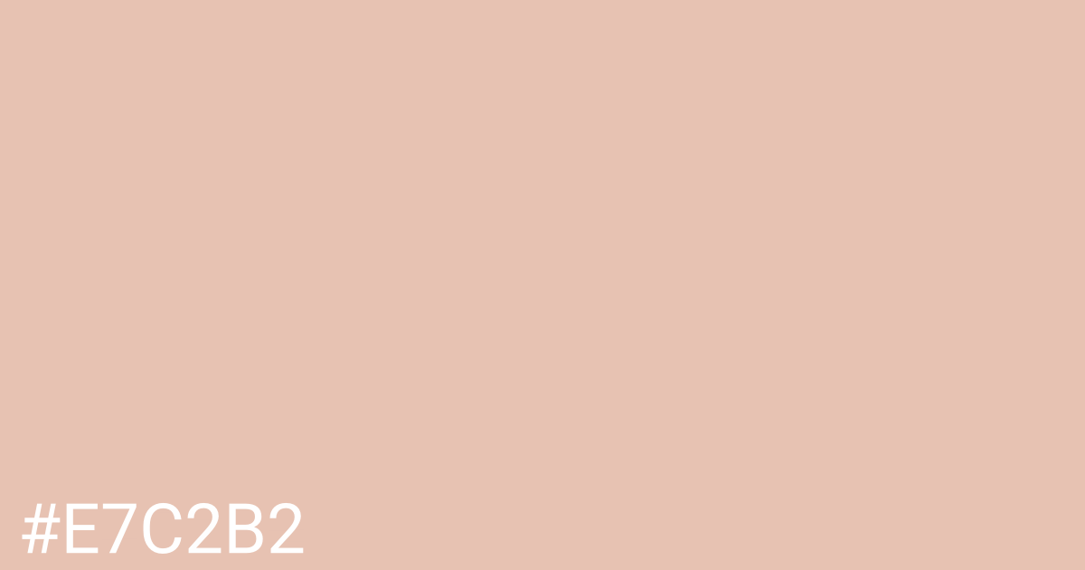 Hex color #e7c2b2 graphic