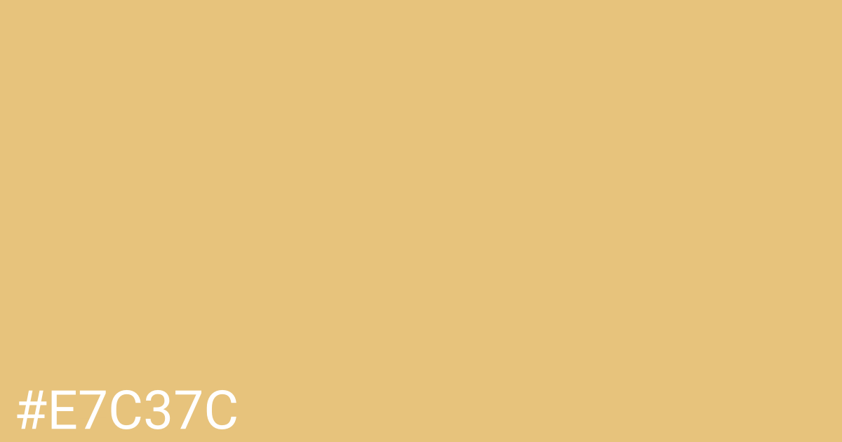 Hex color #e7c37c graphic