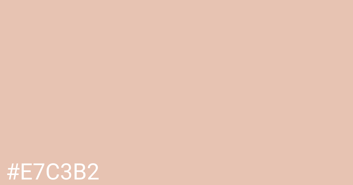 Hex color #e7c3b2 graphic