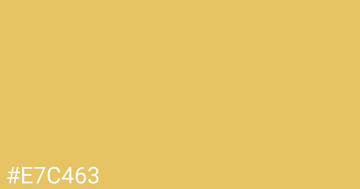 Hex color #e7c463 graphic