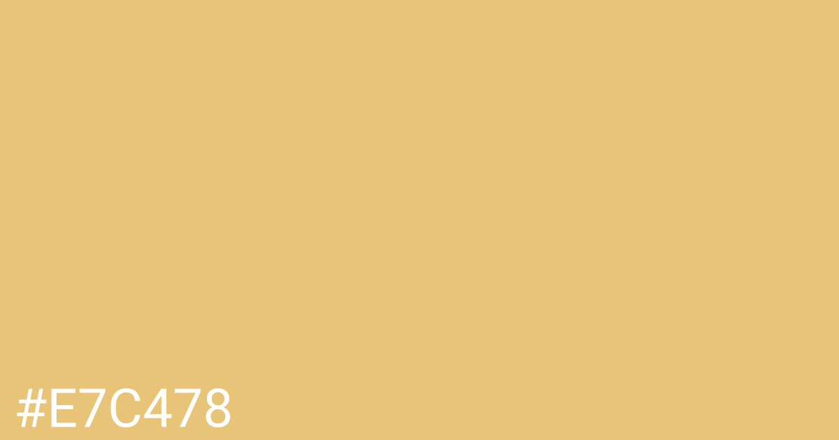 Hex color #e7c478 graphic