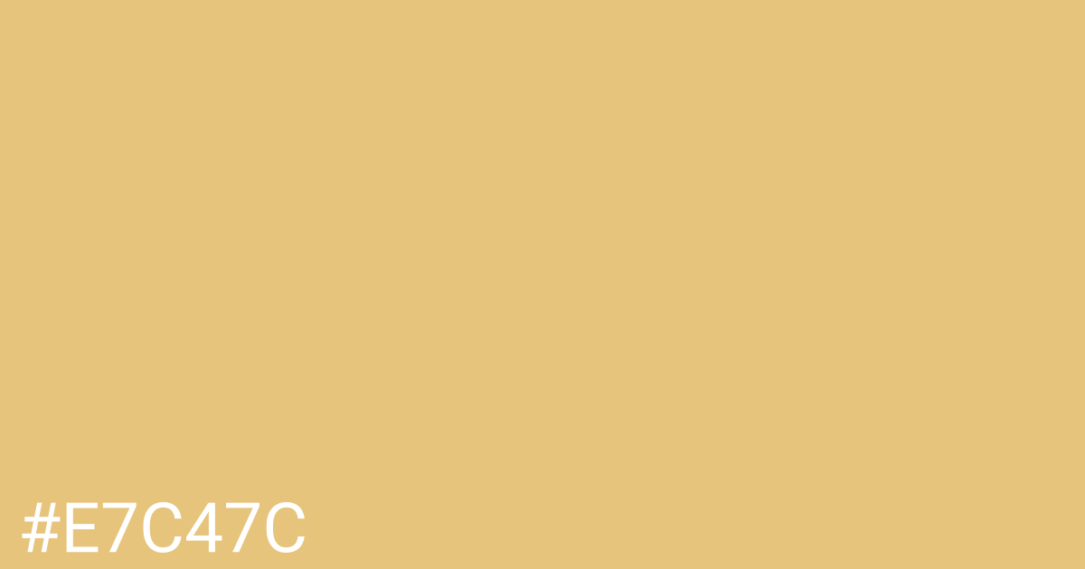 Hex color #e7c47c graphic