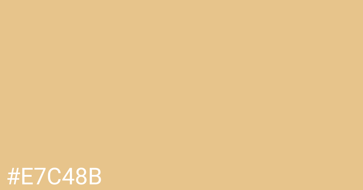 Hex color #e7c48b graphic