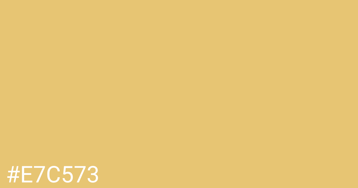 Hex color #e7c573 graphic