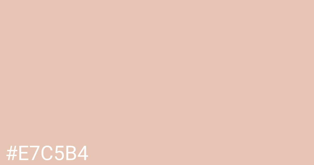 Hex color #e7c5b4 graphic