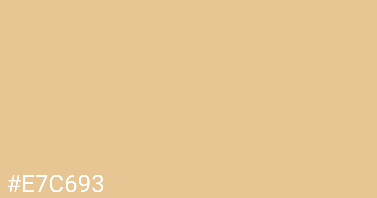 Hex color #e7c693 graphic