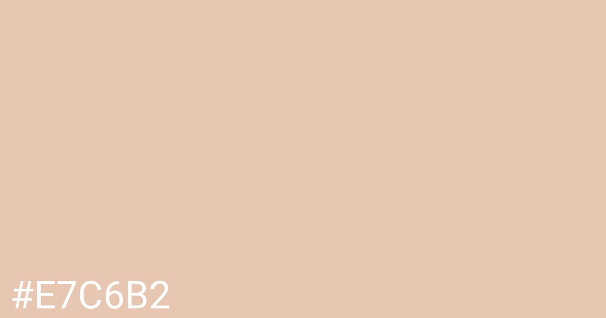 Hex color #e7c6b2 graphic