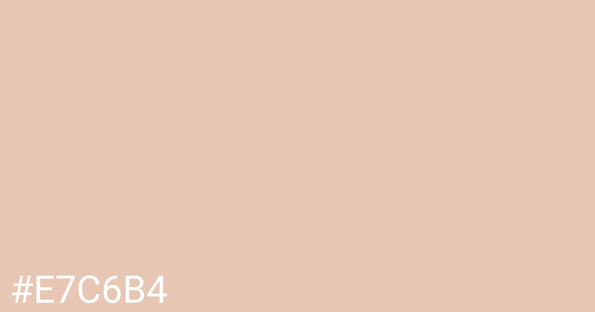 Hex color #e7c6b4 graphic