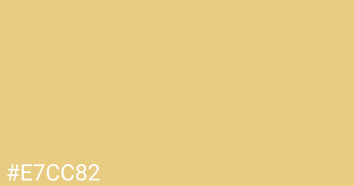 Hex color #e7cc82 graphic