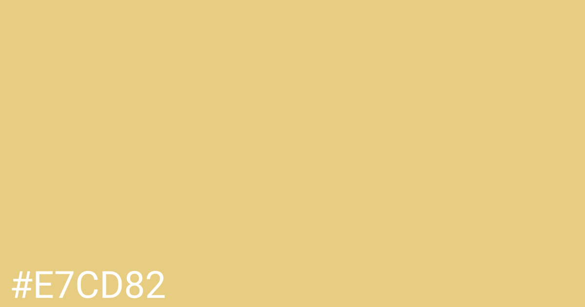 Hex color #e7cd82 graphic