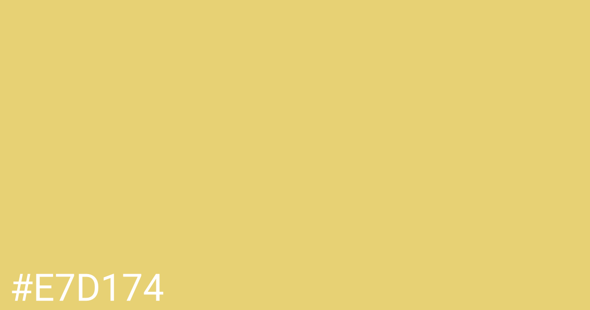 Hex color #e7d174 graphic