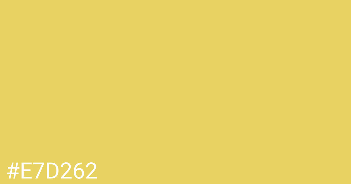 Hex color #e7d262 graphic