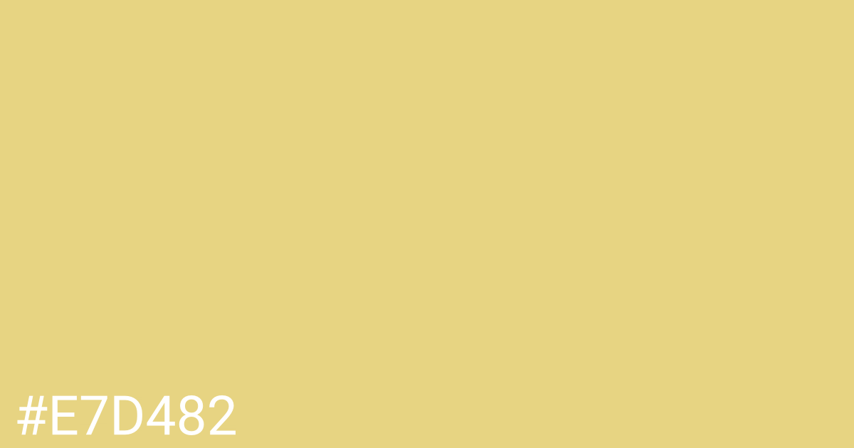 Hex color #e7d482 graphic