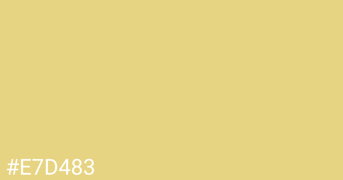 Hex color #e7d483 graphic