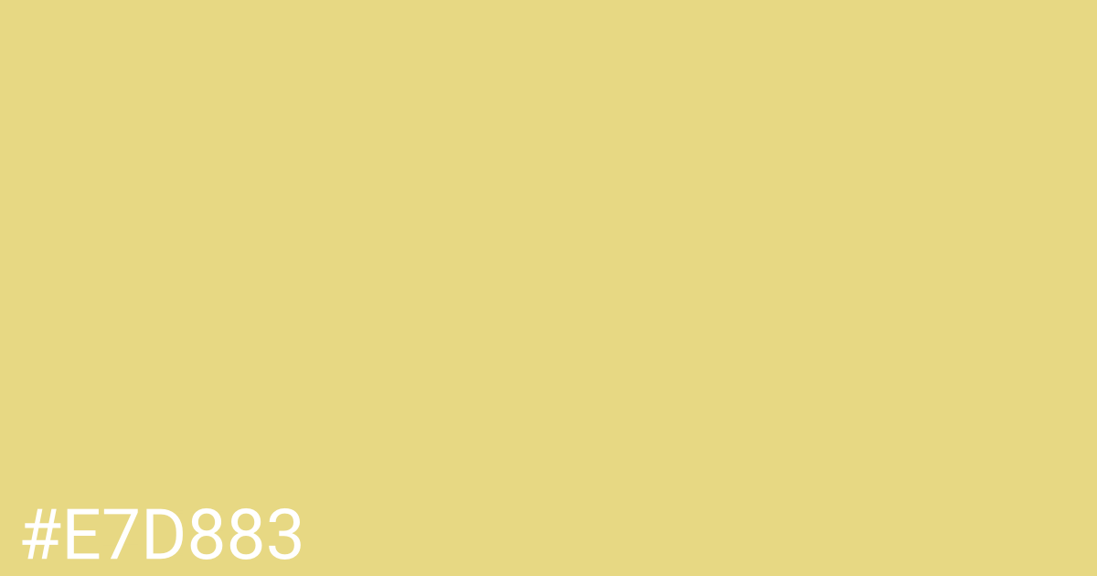 Hex color #e7d883 graphic