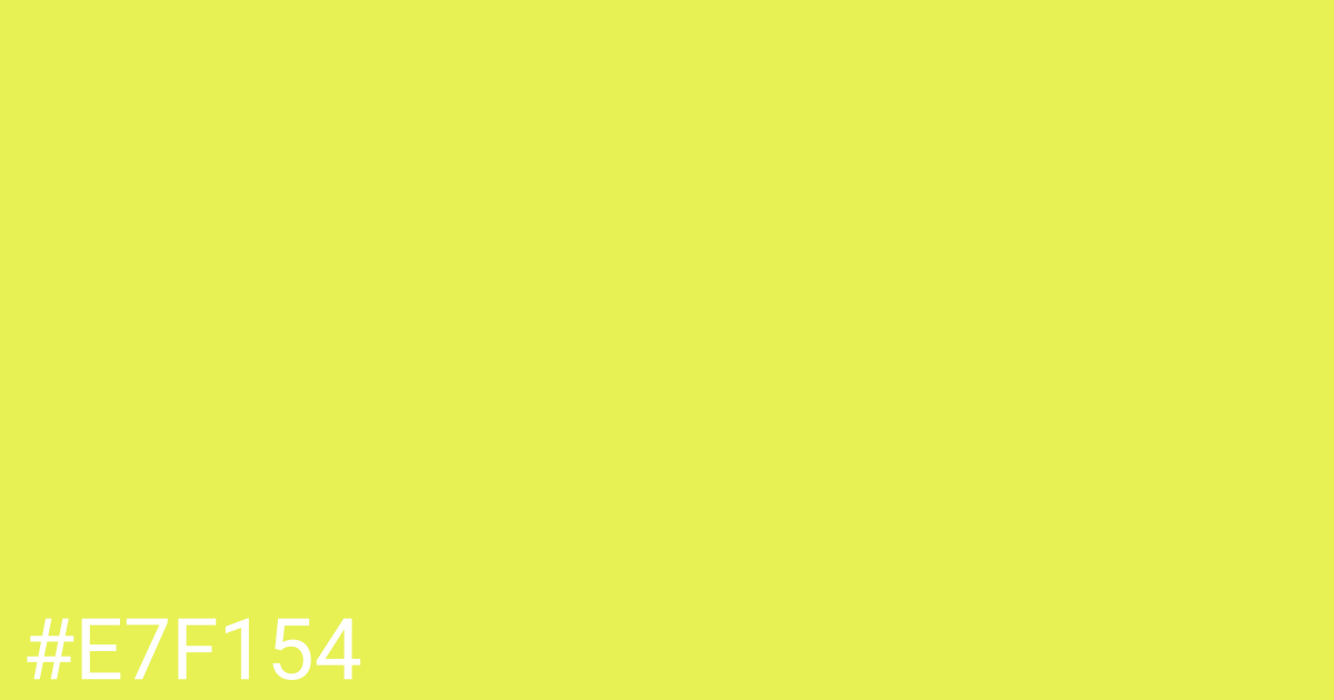 Hex color #e7f154 graphic