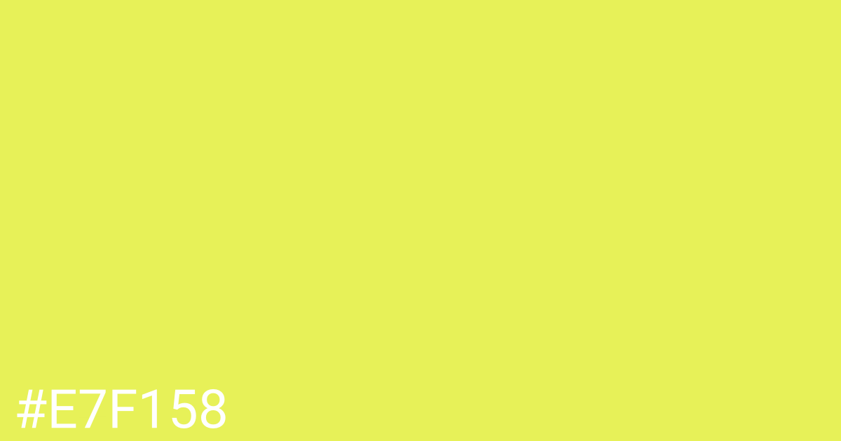 Hex color #e7f158 graphic