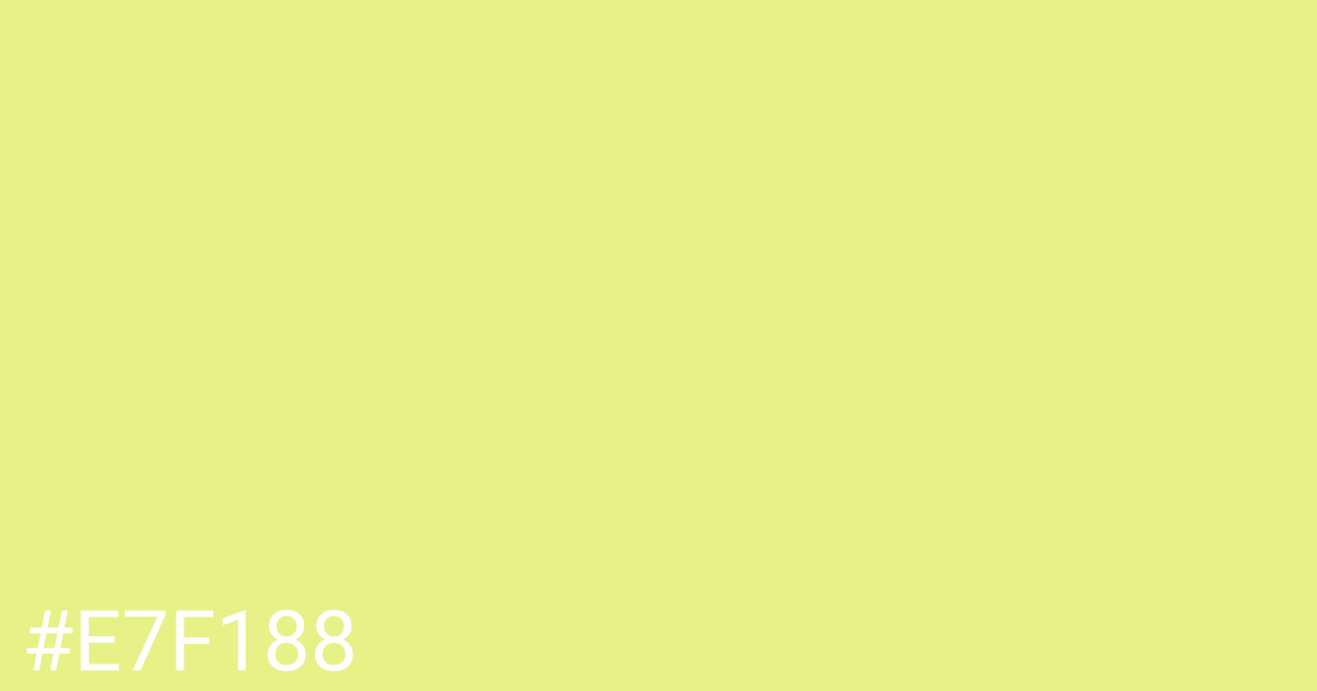 Hex color #e7f188 graphic