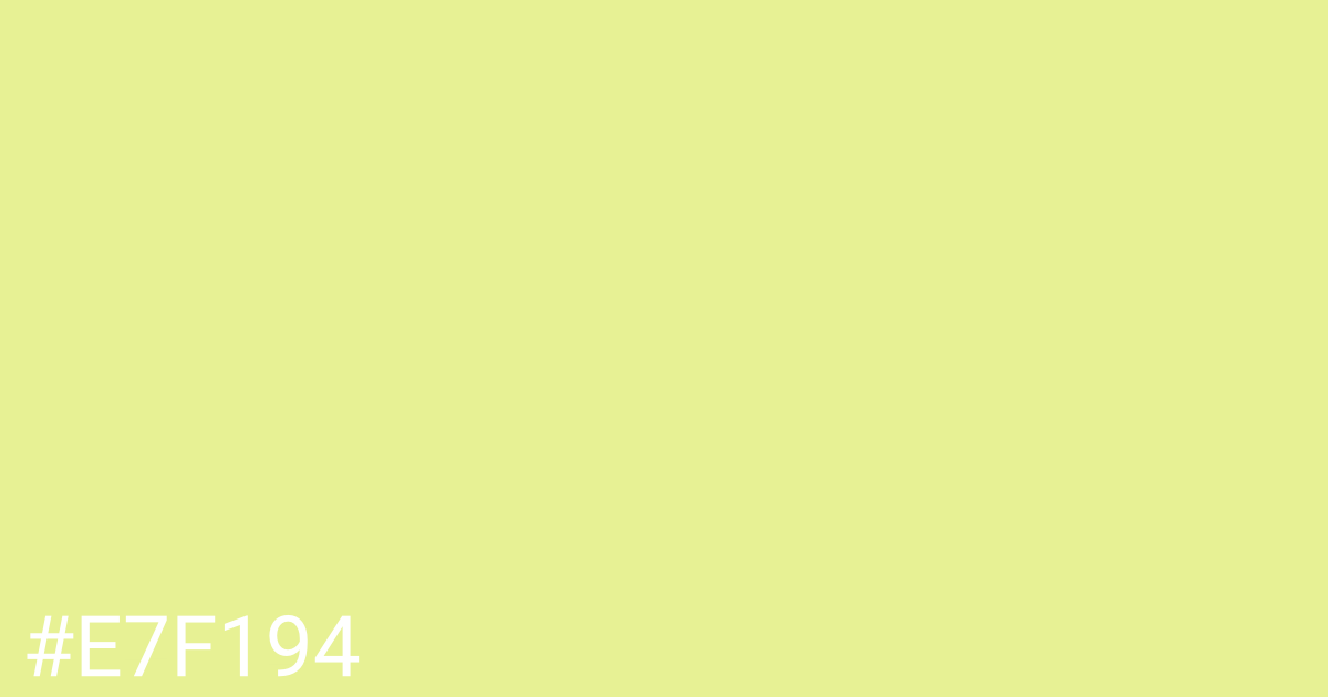 Hex color #e7f194 graphic