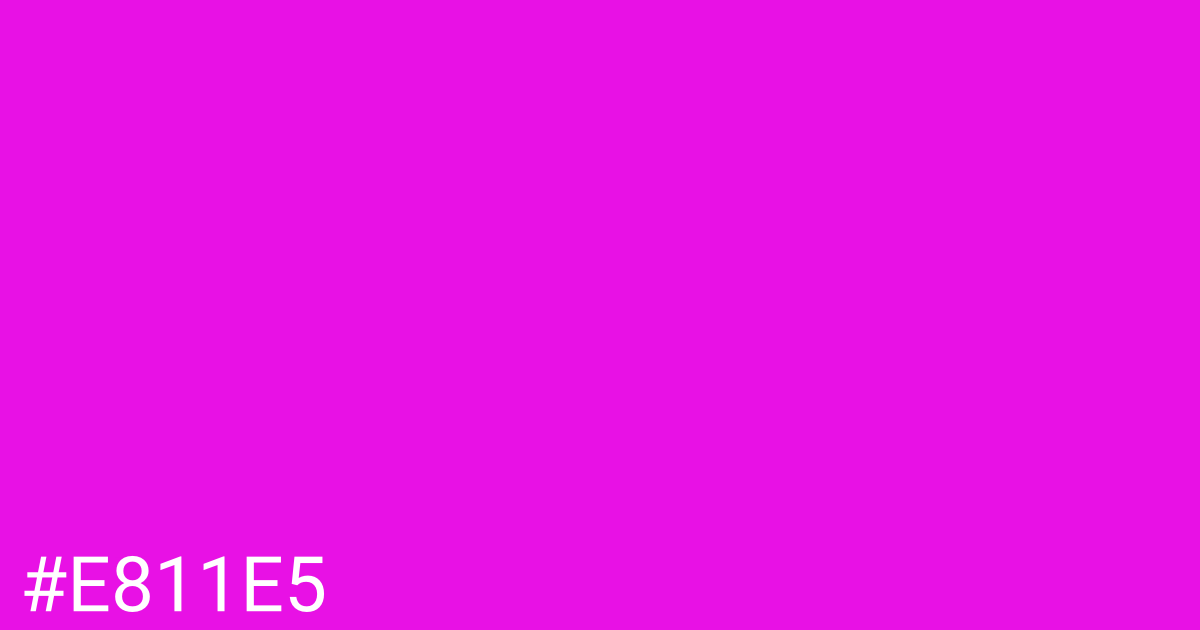 Hex color #e811e5 graphic