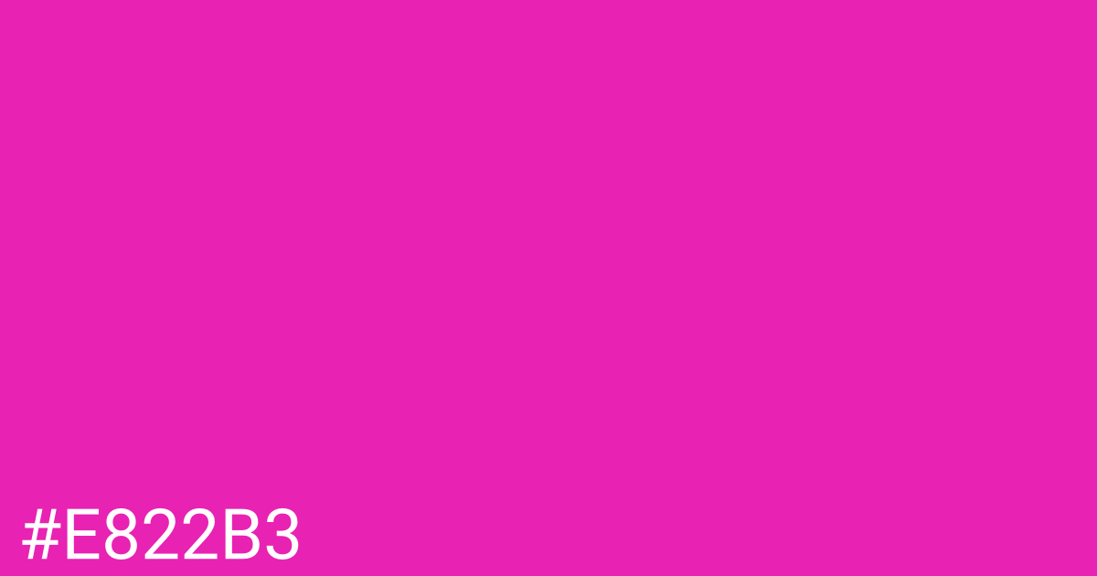 Hex color #e822b3 graphic