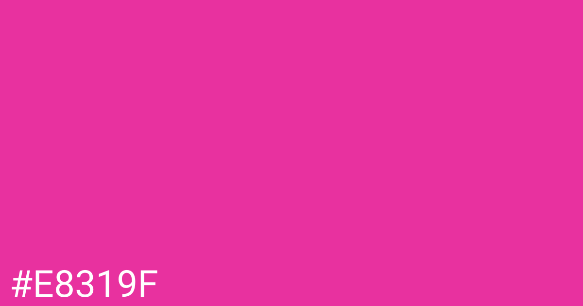 Hex color #e8319f graphic