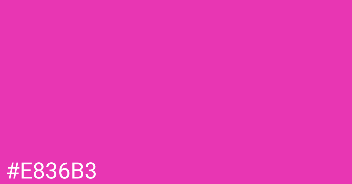 Hex color #e836b3 graphic