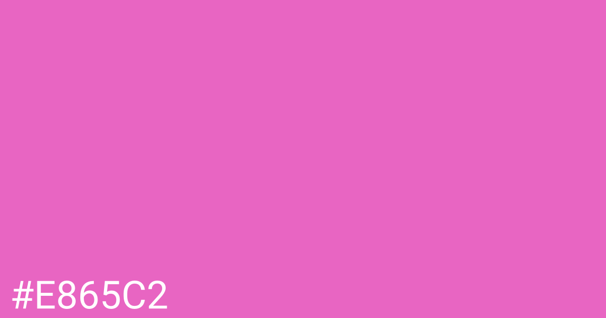 Hex color #e865c2 graphic
