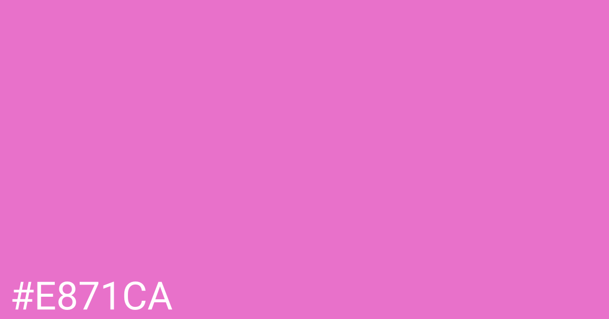 Hex color #e871ca graphic
