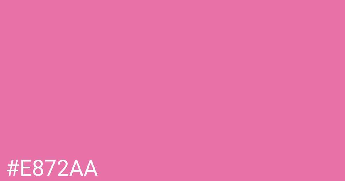 Hex color #e872aa graphic