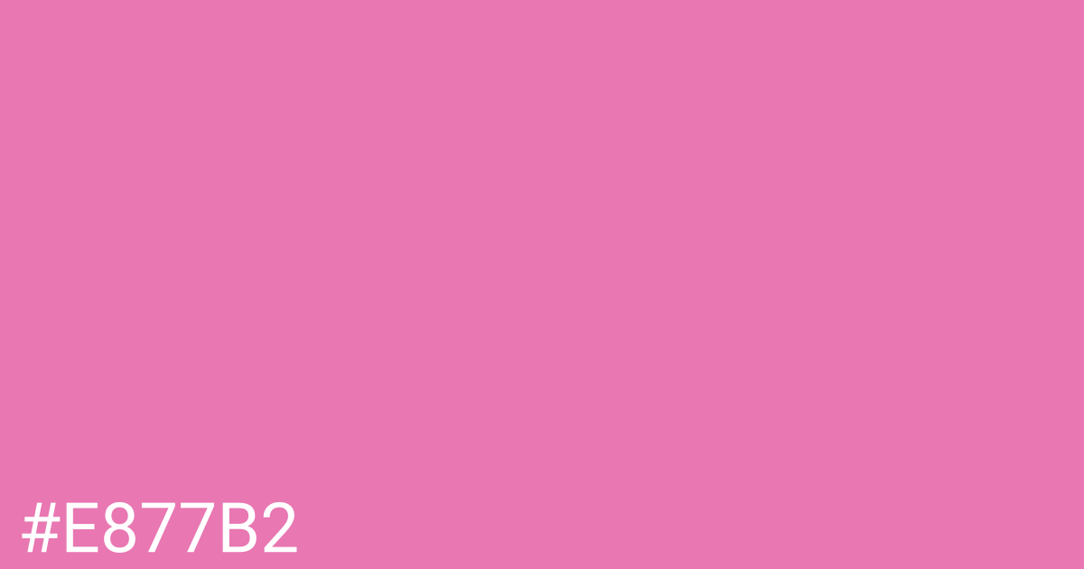 Hex color #e877b2 graphic