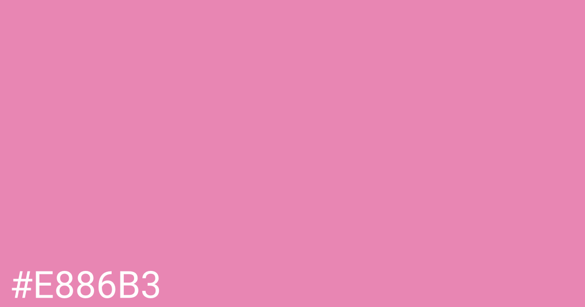 Hex color #e886b3 graphic