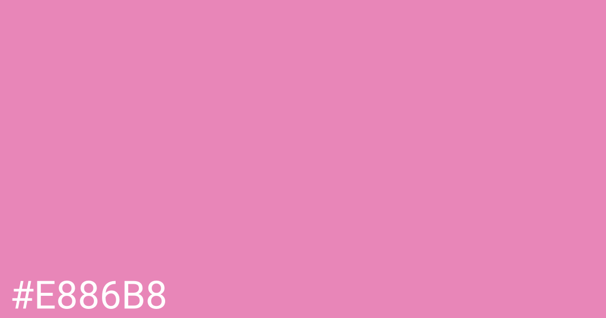 Hex color #e886b8 graphic