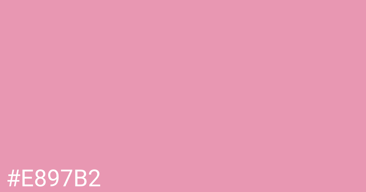 Hex color #e897b2 graphic