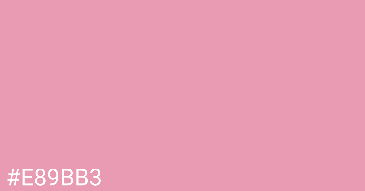 Hex color #e89bb3 graphic