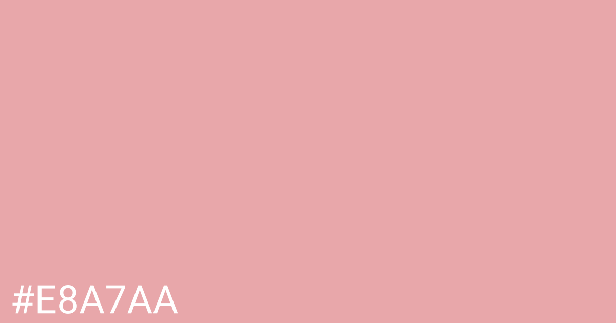 Hex color #e8a7aa graphic