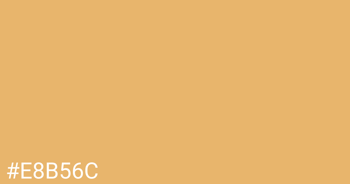 Hex color #e8b56c graphic