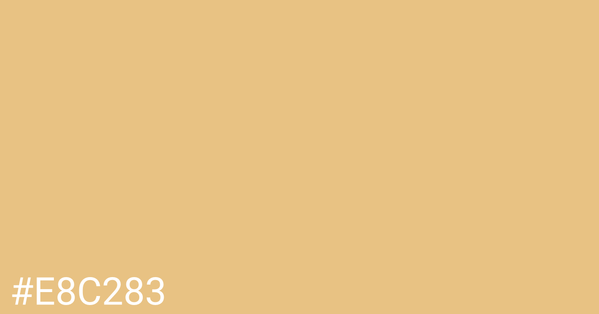 Hex color #e8c283 graphic