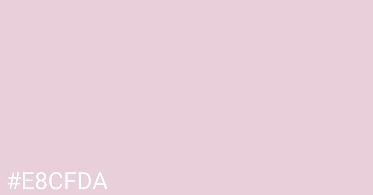 Hex color #e8cfda graphic