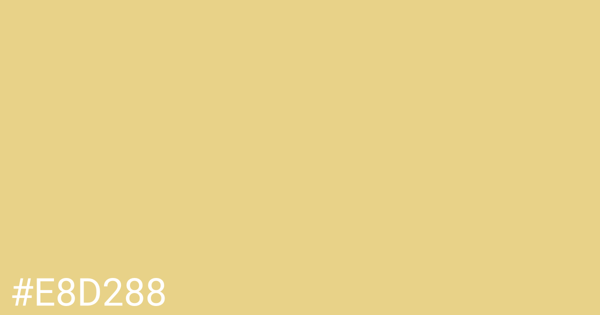 Hex color #e8d288 graphic