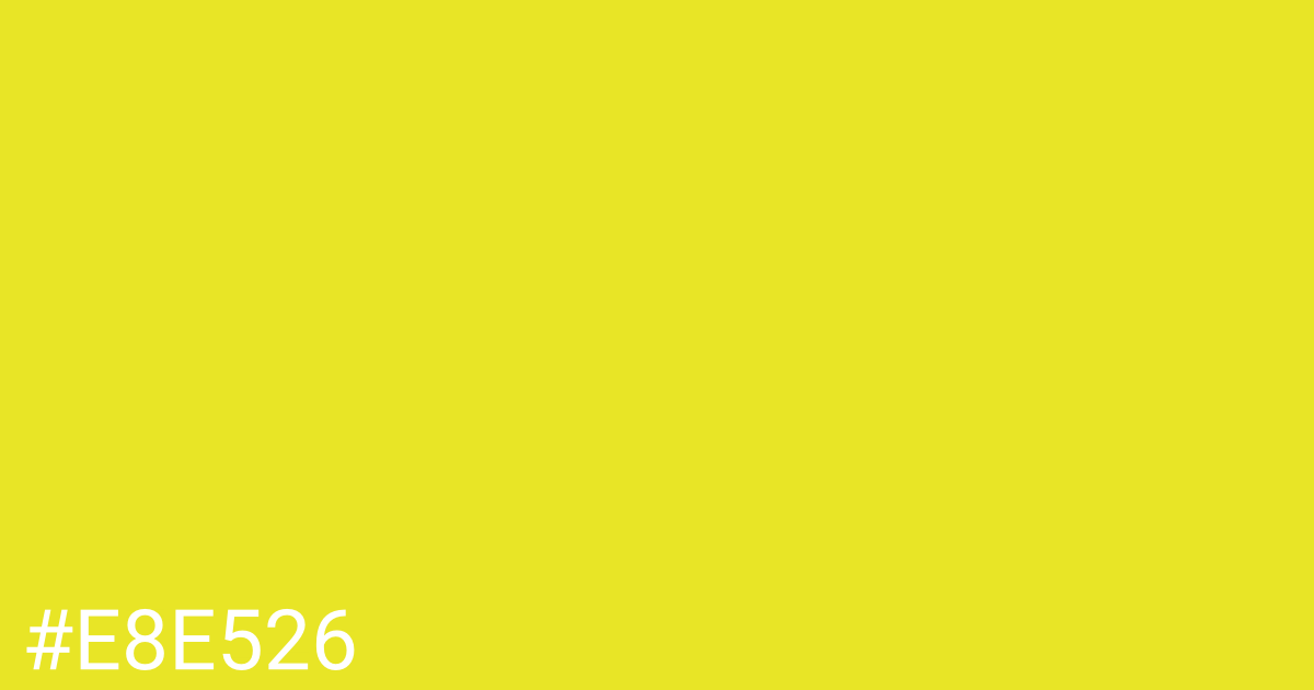 Hex color #e8e526 graphic