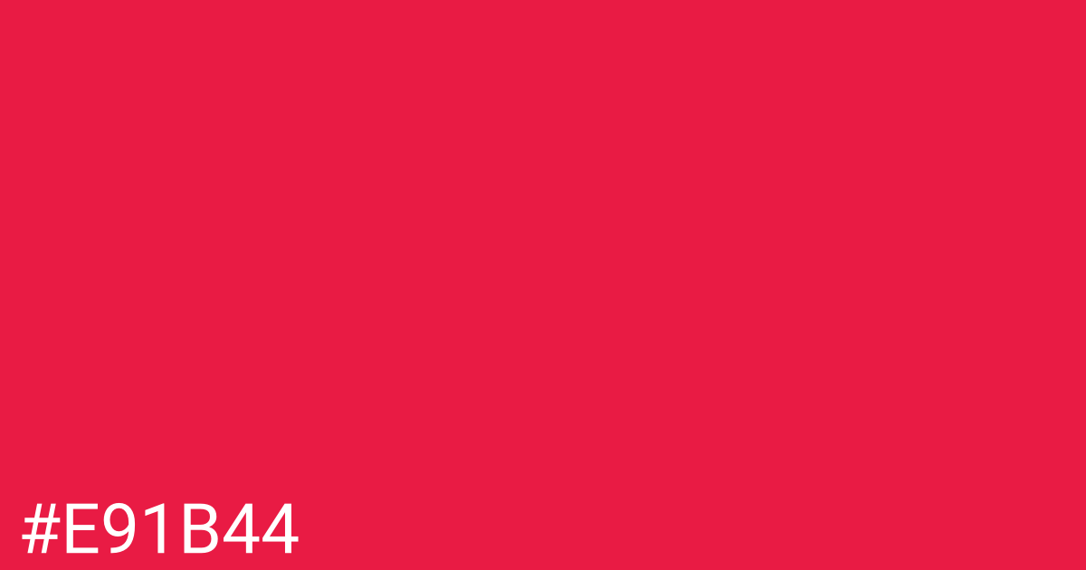 Hex color #e91b44 graphic