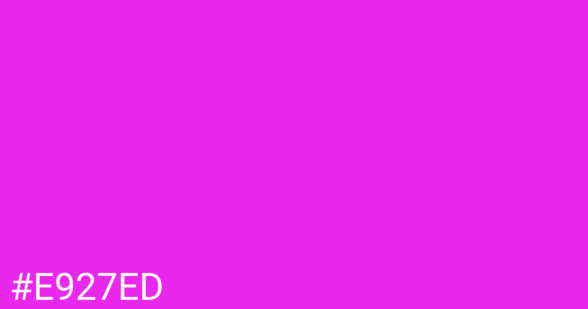 Hex color #e927ed graphic