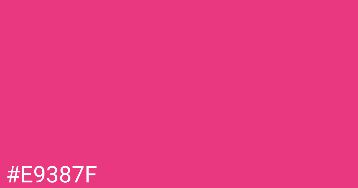 Hex color #e9387f graphic