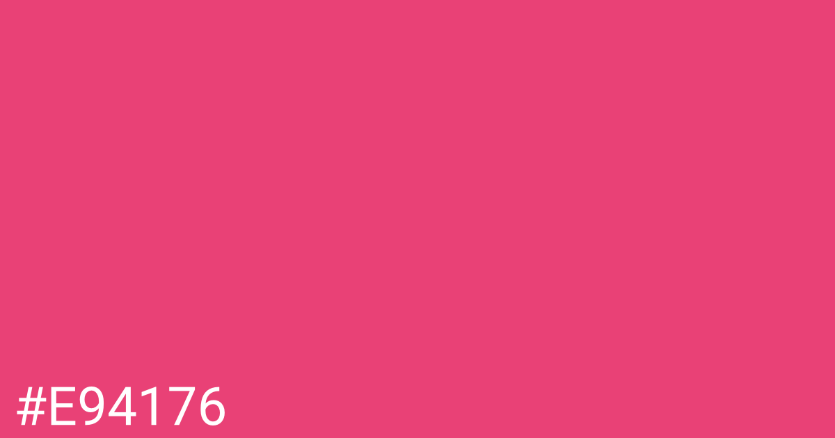 Hex color #e94176 graphic