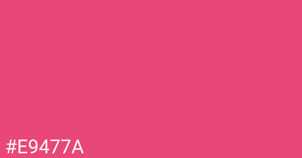 Hex color #e9477a graphic