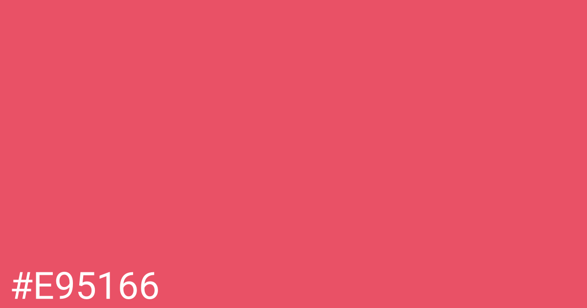 Hex color #e95166 graphic